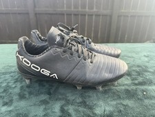 KooGa Power Rugby Boots, Size 9, Metal Studs, Black, Excellent Condition