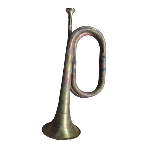 Cavalry trumpet blowing bugle - cavalry,