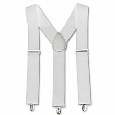 Mens Elasticated Heavy Duty Clip on Trouser Braces Adjustable Suspenders 50mm