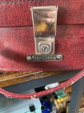 Constellation England -Vintage Retro 1960s 70s Dark Red vanity case