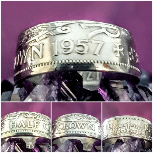 Size halfcrown coin ring - z,