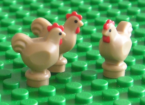 Lego new chickens - new, dark