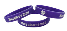 WB - PURPLE POPPY WRISTBAND FROM MURPHY'S ARMY - OFFICIAL CHARITY LISTING