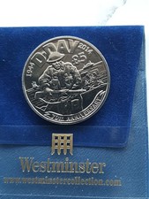 5 Pounds Coin,D Day 2014 Bunc