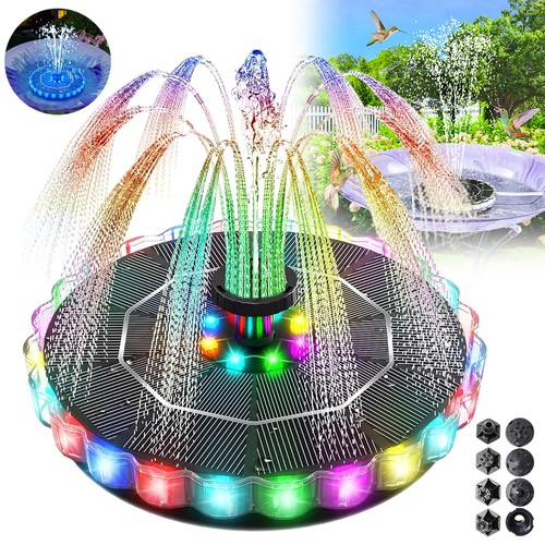 Solar fountain garden - garden, water