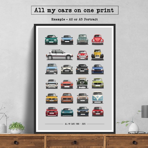 Cat special car history print - cat,