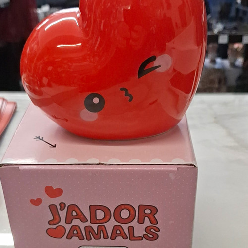Adore amals red heart piggy - heart,