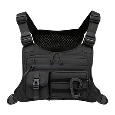 Sport Tactical Combat Chest Rig Bag Front Pouch Recon Kit Pack Protective Vest