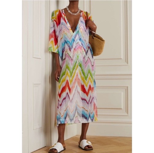 Missoni chevron crochet knit