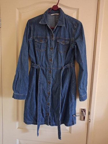 Denim dress size 12 - denim, dress,