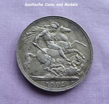 1902 KING EDWARD VII SILVER CROWN - High Grade Coin