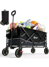 Portal Wagon Compact With Brake FestivalCamping Trolley Cart with Wheels Folding