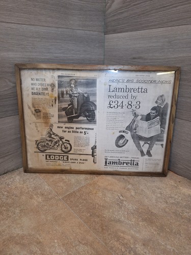 Vintage mounted lambretta - vintage,