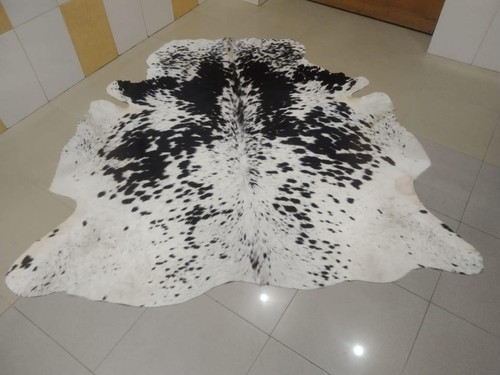 Natural cow hide rug leather - natural,