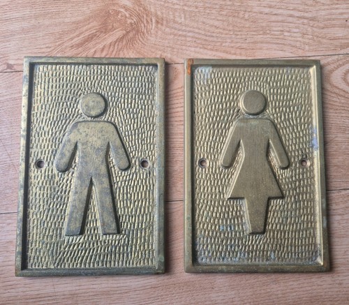 Brass men ladies - brass, toilet
