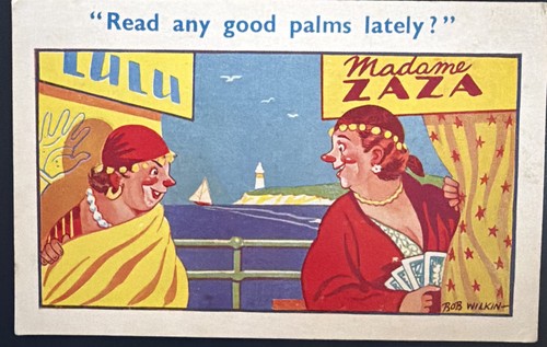 Vintage postcard comic bob - vintage,