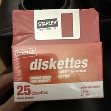 Staples 25 Pack 3.5" Floppy