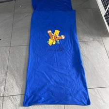 Vintage Embroidered Simpsons Bart Sleeping Bag 2004 - Material /Patch? Up cycle