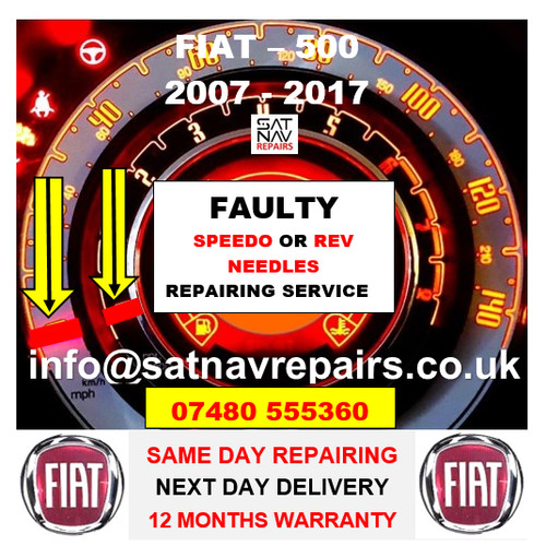 Fiat 500 instrument cluster - instrument,