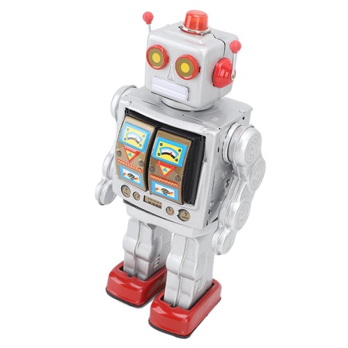 Metal tin robot toy - robot,
