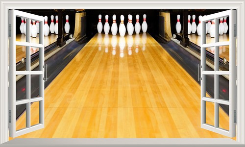 Ten pin bowling alley 3d - pin,