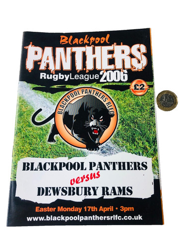 Rugby programme blackpool - rugby,