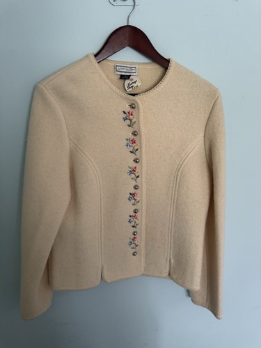 100 wool large - large, ivory