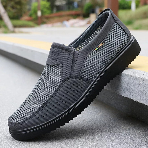 Mens leather slip walking - mens,