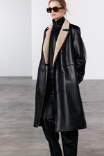 BNWT Zara Black Faux Leather