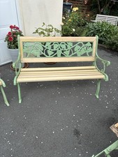 Garden Bench Wrought Iron /cast