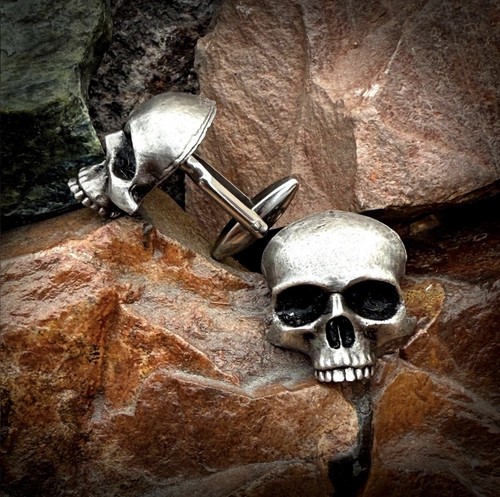 Skull cufflinks - skull,