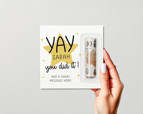 Personalised graduation money - graduation,