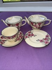 Vintage E. Radford Hand Painted (TW38) Partial Tea Set 1940-50's