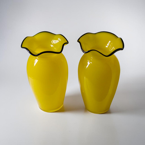 Antique bohemian yellow art - yellow,
