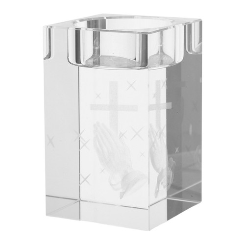 Reusable white crystal candle - reusable,
