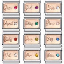 Birth Stone Gem Italian charm