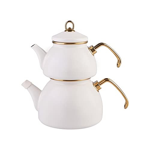 Karaca retro enamel teapot - karaca,