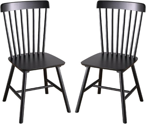Set black wooden - of,