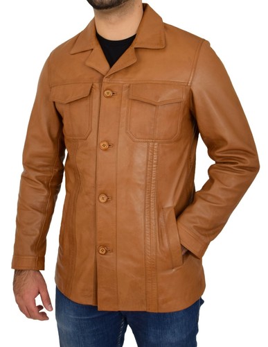 Mens genuine soft cognac - mens,