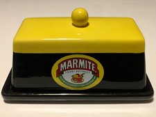 Vintage Marmite Advertisement Collectable Ceramic Butter Dish