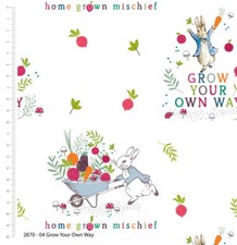 Peter Rabbit Fabric 100%