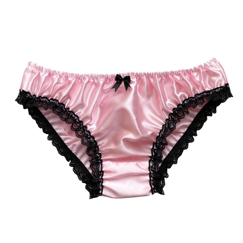 Baby pink satin frilly lace - satin,