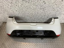 13-16 RENAULT CLIO MK4 REAR BUMPER WHITE PAINT CODE OV369 (SCRATCHED)