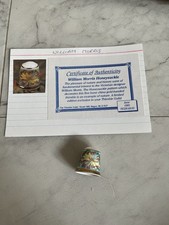 90s Limited Edition William Morris Honeysuckle Bone China Thimble