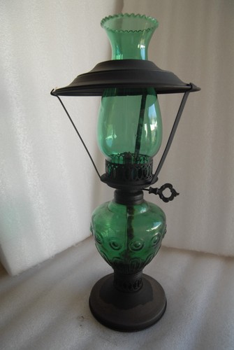 Green glass font oil - oil, with