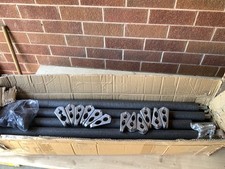 12 Trampoline Poles Tubes Clamp Caps Hardware Pole Hinge Clamp Connector