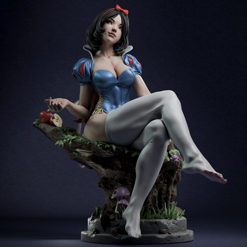 Snow white printed resin - snow,