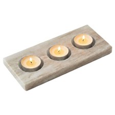 Marble stone tea light candle - tea,