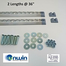 2 x 36" UNWIN KOLLER Surface Rail Track Camper Motorhome Van Minibus Seat G