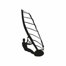 Kit 2 tuning stickers WINDSURF 02 car motorcycle custom decal